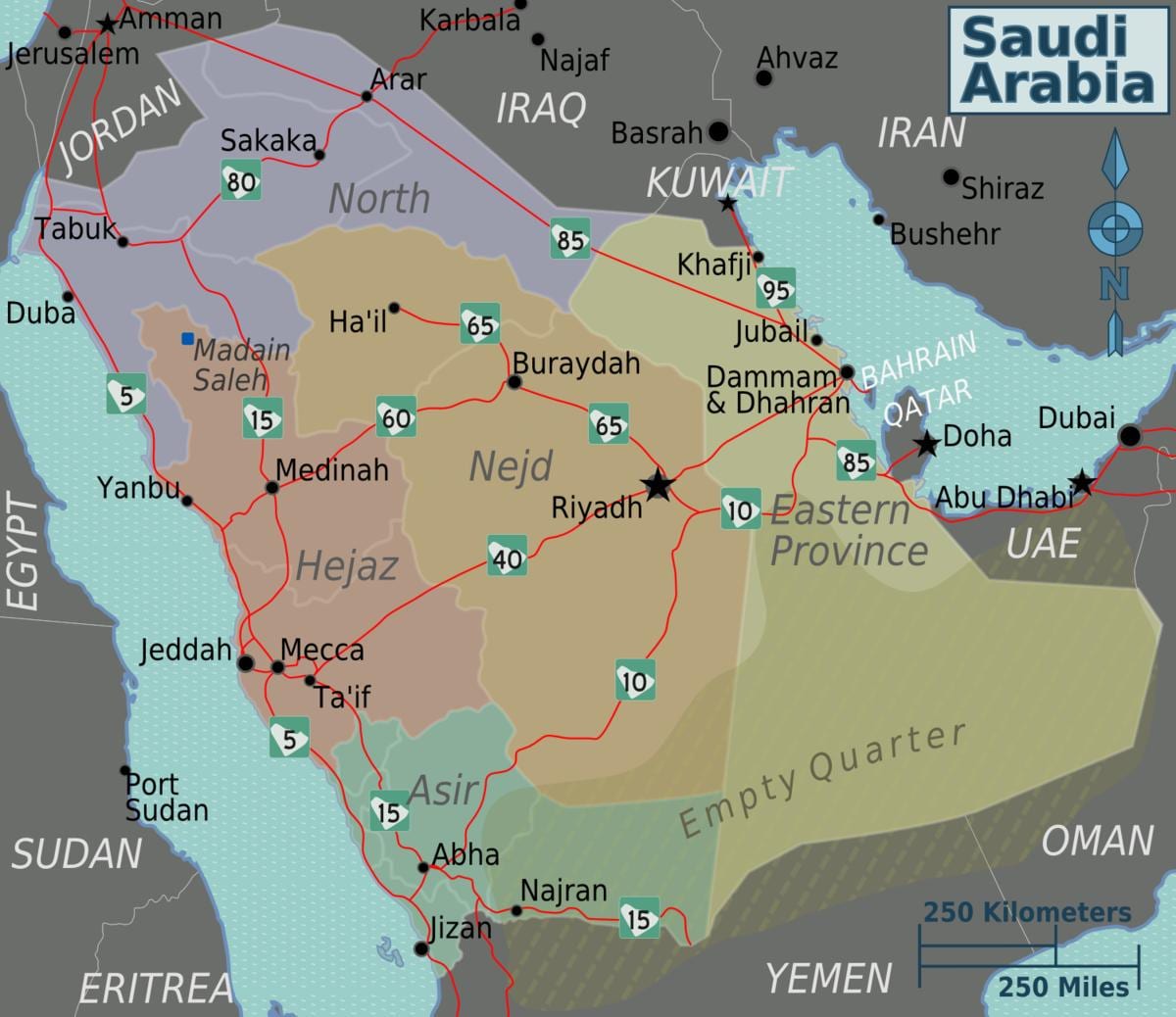 KSA ਨਕਸ਼ਾ ਨਾਲ ਸ਼ਹਿਰ