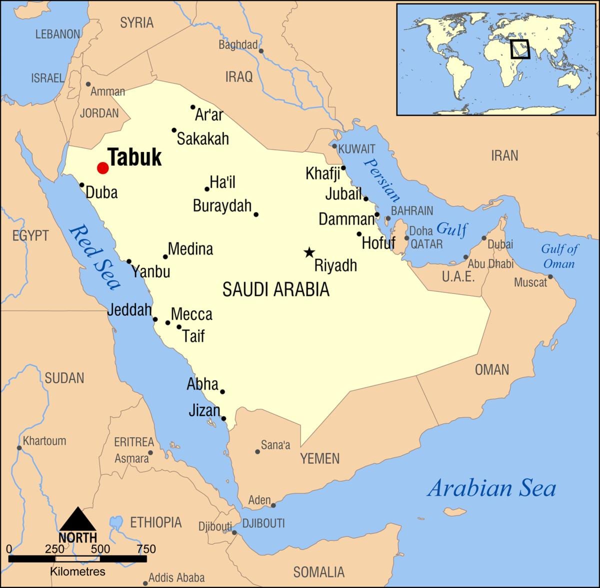 tabuk KSA ਨਕਸ਼ਾ