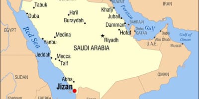 Jizan KSA ਨਕਸ਼ਾ