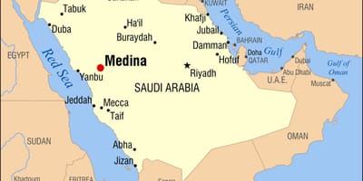 ਨਕਸ਼ਾ ਦੇ medina ਸਾਊਦੀ ਅਰੇਬੀਆ
